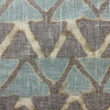 Farahan Geo in Mineral | Home Decor Fabric | Geometric Mint Green / Brown | PKL Studio | Medium Weight | 54" Wide | By the Yard