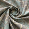 Farahan Geo in Mineral | Home Decor Fabric | Geometric Mint Green / Brown | PKL Studio | Medium Weight | 54" Wide | By the Yard