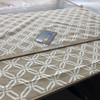 Via in Saffron | Home Decor Fabric | Hexagon Lattice in Brown / Off White | Braemore | Medium Weight | 54" Wide | By the Yard
