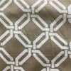 Via in Saffron | Home Decor Fabric | Hexagon Lattice in Brown / Off White | Braemore | Medium Weight | 54" Wide | By the Yard