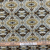 Francetta in Mud | Upholstery Fabric | Blue Brown Ikat Jacquard | Heavy Weight | 54" Wide | By The Yard