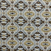 Francetta in Mud | Upholstery Fabric | Blue Brown Ikat Jacquard | Heavy Weight | 54" Wide | By The Yard