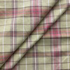 Plaid in Burberry | Upholstery Fabric | Tartan Plaid in Coral Red / Green / Brown | Medium Weight | 54" Wide | By The Yard