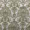 Pleasing in Pear | Upholstery Fabric | Large Scale Damask in Green / Yellow | Jacquard | Heavyweight | 54" Wide | By the Yard