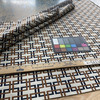Cross Town in Copper | Upholstery Fabric | Navy Copper Geometric Jacquard | Medium Weight | Commercial Grade | 54" Wide | By The Yard