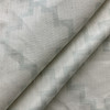 Seabreeze in Etheral | Drapery / Light Upholstery Fabric | Geometric in Off White / Pale Blue | Medium Weight | 54" Wide | By the Yard