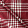 Faulkner in Flame | Upholstery / Drapery Fabric | Plaid in Red / White | Medium Weight | 54" Wide | By the Yard