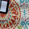 Give it a Whirl in Sundance | Home Decor Fabric | Red Blue Green | Linen-like | Dena Home | 54" Wide | By the Yard