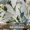 Paint Palette in Mist | Home Decor Fabric | Mint Green Teal Off White Floral | Kaufmann | 54" Wide | By the Yard