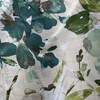 Paint Palette in Mist | Home Decor Fabric | Mint Green Teal Off White Floral | Kaufmann | 54" Wide | By the Yard