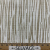 Timbre in Bamboo | Upholstery Fabric | Striated Stripes in Ivory / Biege | Jacquard | Heavyweight | 54" Wide | By the Yard