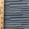 Blue Green Alternating Stripe | Upholstery Fabric | Medium Weight Jacquard | 54" Wide | By The Yard