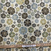 Circleshade in Breeze | Upholstery Fabric | Blue Green Brown Geometric Jacquard | Meduim Weight | 54" Wide | By The Yard