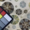 Circleshade in Breeze | Upholstery Fabric | Blue Green Brown Geometric Jacquard | Meduim Weight | 54" Wide | By The Yard