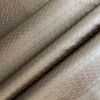 Volpe in Teak Dk Brown | Faux Leather Upholstery Fabric | Basket Weave Texture | Felt-Backed Vinyl | Heavy Weight / Durable | 54" Wide | By the Yard