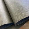 Nori in Nickel Metallic | Faux Leather Upholstery Fabric | Light Pebbled Grain | Felt-Backed Vinyl | Heavy Weight / Durable | 54" Wide | By the Yard