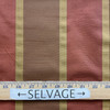 Limbo in Russet | Drapery Fabric | Stripes in Rust / Brown  | Slub Weave | Medium Weight | 54" Wide | By the Yard