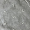 Sunset in Parchment | Drapery Fabric | Embroidered Stars on Linen | Lightweight | 54" Wide | By the Yard