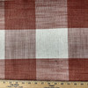 Hartwood in Papaya | Upholstery Fabric | Brick Red Beige Plaid Check | Medium Weight | 54" Wide | By The Yard