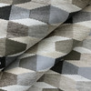Juggler in Wheaties | Upholstery Fabric | High Performance | Brown Black Beige Geometric | 54" Wide | By The Yard