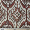 Ikat in Sunrise | Upholstery Fabric | Red Yellow Beige Chenille | Medium- Heavyweight | 54" Wide | By The Yard