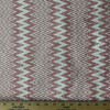 Needlepoint in Cherry | Upholstery Fabric | Red Off White Chevron | Medium Weight | 54" Wide | By The Yard