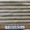 Beige Stripe Textured Chenille | Upholstery Fabric | Beige Brown Stripes | Medium Weight | 54" Wide | By The Yard