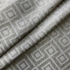 Sioux in Lichen | Upholstery Fabric | Diamond Design in Greenish-Grey / Off White | Medium Weight | 54" Wide | By the Yard