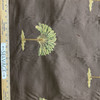 Palm Tree in Green  / Brown | Upholstery Fabric | Embroidered | Medium Weight | 54" Wide | By the Yard