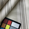 Athena in Linen | Upholstery Fabric | Grey Beige Stripes | Medium Weight | 54" Wide | By The Yard