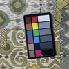 Shangri La in Agave | Upholstery Fabric | Patchwork Jacquard in Green / Blue / Off White | Heavyweight | 54" Wide | By the Yard