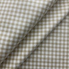 Cosby in Bisque | Upholstery / Slipcover Fabric | Check Plaid in Beige and White | Medium Weight | 54" Wide | By the Yard