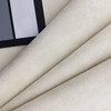 3 Yard Piece of Ivory Microsuede Fabric | Solid | Upholstery / Drapery | Medium Weight | 54" Wide | By the Yard