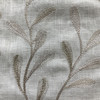 Tangle in Ivory Blush | Embroidered Drapery Fabric | Leafy Vines Linen-like | Medium Weight | 54" Wide | By The Yard