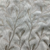 Tangle in Ivory Blush | Embroidered Drapery Fabric | Leafy Vines Linen-like | Medium Weight | 54" Wide | By The Yard