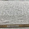 Tangle in Alabaster | Embroidered Drapery Fabric | White Leafy Vines | Medium Weight | 54" Wide | By The Yard