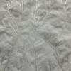 Tangle in Alabaster | Embroidered Drapery Fabric | White Leafy Vines | Medium Weight | 54" Wide | By The Yard