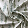 Woodlands in Sage | Embroidered Drapery Fabric | Foliage in Green | Medium Weight | 54" Wide | By The Yard