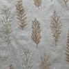 Woodlands in Peach | Embroidered Drapery Fabric | Foliage in Peachy Beige | Medium Weight | 54" Wide | By The Yard