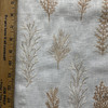 Woodlands in Peach | Embroidered Drapery Fabric | Foliage in Peachy Beige | Medium Weight | 54" Wide | By The Yard
