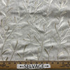 Tangle in Oat | Embroidered Drapery Fabric | Beige Tan Leafy Vines | Medium Weight | 54" Wide | By The Yard