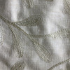 Tangle in Straw | Embroidered Drapery Fabric | Yellowish Tan Leafy Vines | Medium Weight | 54" Wide | By The Yard