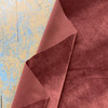 Deep Burgundy Red Velvet Upholstery Fabric | Heavyweight / Durable | 54" Wide | By the Yard