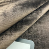 Espresso Brown Striated Velvet Upholstery Fabric | Heavyweight / Durable | 54" Wide | By the Yard