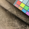 Dark Brown Striated Velvet Upholstery Fabric | Heavyweight / Durable | 54" Wide | By the Yard