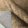 Dark Brown Striated Velvet Upholstery Fabric | Heavyweight / Durable | 54" Wide | By the Yard