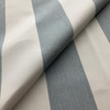 Wide Stripes in Grey-Blue and White | Outdoor Upholstery Fabric | Water Resistant | Sunbrella-like | 54" wide | By the Yard