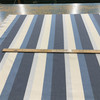 Stripes in Navy / Blue / Ivory | Outdoor Upholstery Fabric | Water Resistant | Sunbrella-like | 54" wide | By the Yard