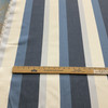 Stripes in Navy / Blue / Ivory | Outdoor Upholstery Fabric | Water Resistant | Sunbrella-like | 54" wide | By the Yard