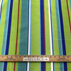 Stripes in Lime Green / Blue / White | Outdoor Upholstery Fabric | Water Resistant | Sunbrella-like | 54" wide | By the Yard